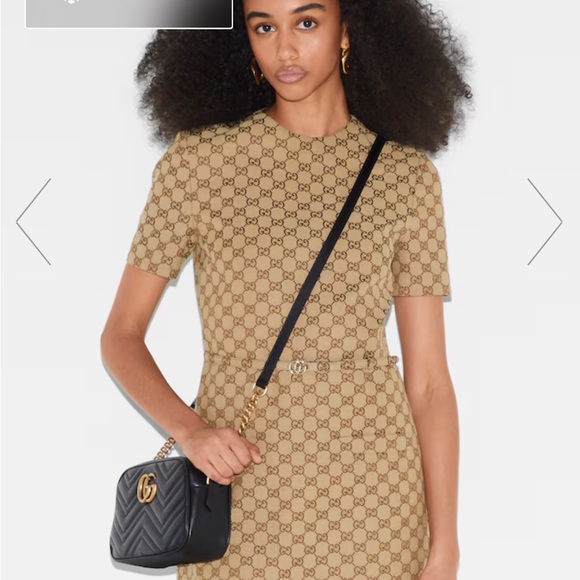 Black GG Gucci marmont mini camera bag - Picture 7 of 11